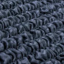 Zitbankhoes<Blancheporte Bi-rekbare hoes in microvezel, effen faux-uni effect voor fauteuil en zitbank blauw