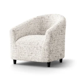 Zitbankhoes<Blancheporte Bi-rekbare hoes in microvezel, effen faux-uni effect, voor kuipzetel beige