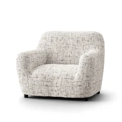 Zitbankhoes<Blancheporte Bi-rekbare hoes in microvezel, effen faux-uni effect voor fauteuil en zitbank beige