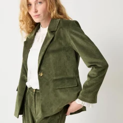 Feestoutfits Dames|Jas En Mantel<Blancheporte Blazer in velours groen