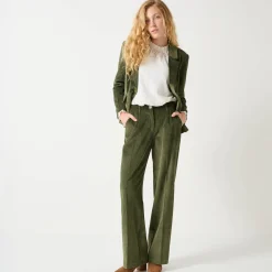 Feestoutfits Dames|Jas En Mantel<Blancheporte Blazer in velours groen
