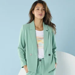 Jas En Mantel<Blancheporte Blazerjasje, speciaal voor kleine lengtes jadegroen