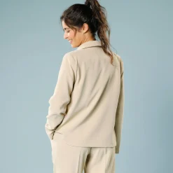 Jas En Mantel<Blancheporte Blazerjasje, speciaal voor kleine lengtes zandkleur