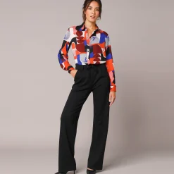 Bloes En Tuniek<Blancheporte Bloes in crêpe met grafische print veelkleurig