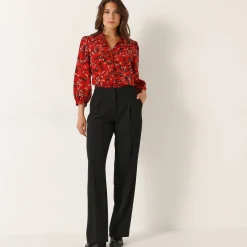 Bloes En Tuniek<Blancheporte Bloes met bloemenprint rood / indigo