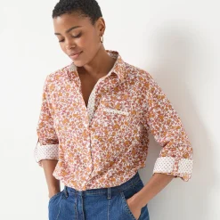 Bloes En Tuniek<Blancheporte Bloes met bloemenprint wit / karamel