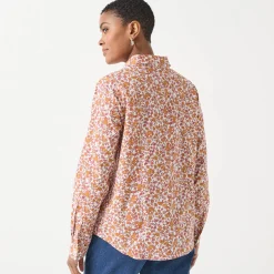 Bloes En Tuniek<Blancheporte Bloes met bloemenprint wit / karamel