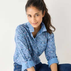 Bloes En Tuniek<Blancheporte Bloes met bloemenprint blauw / roze