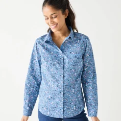 Bloes En Tuniek<Blancheporte Bloes met bloemenprint blauw / roze