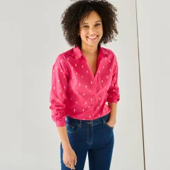Bloes En Tuniek<Blancheporte Bloes met goudkleurige print roze / goudkleurig
