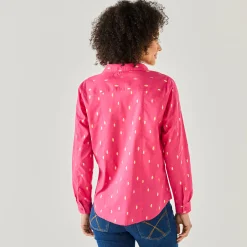 Bloes En Tuniek<Blancheporte Bloes met goudkleurige print roze / goudkleurig