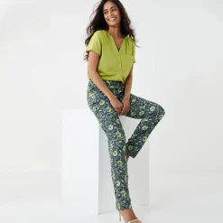 Bloes En Tuniek<Blancheporte Bloes met knoopsluiting in effen viscose, korte mouwen mosgroen