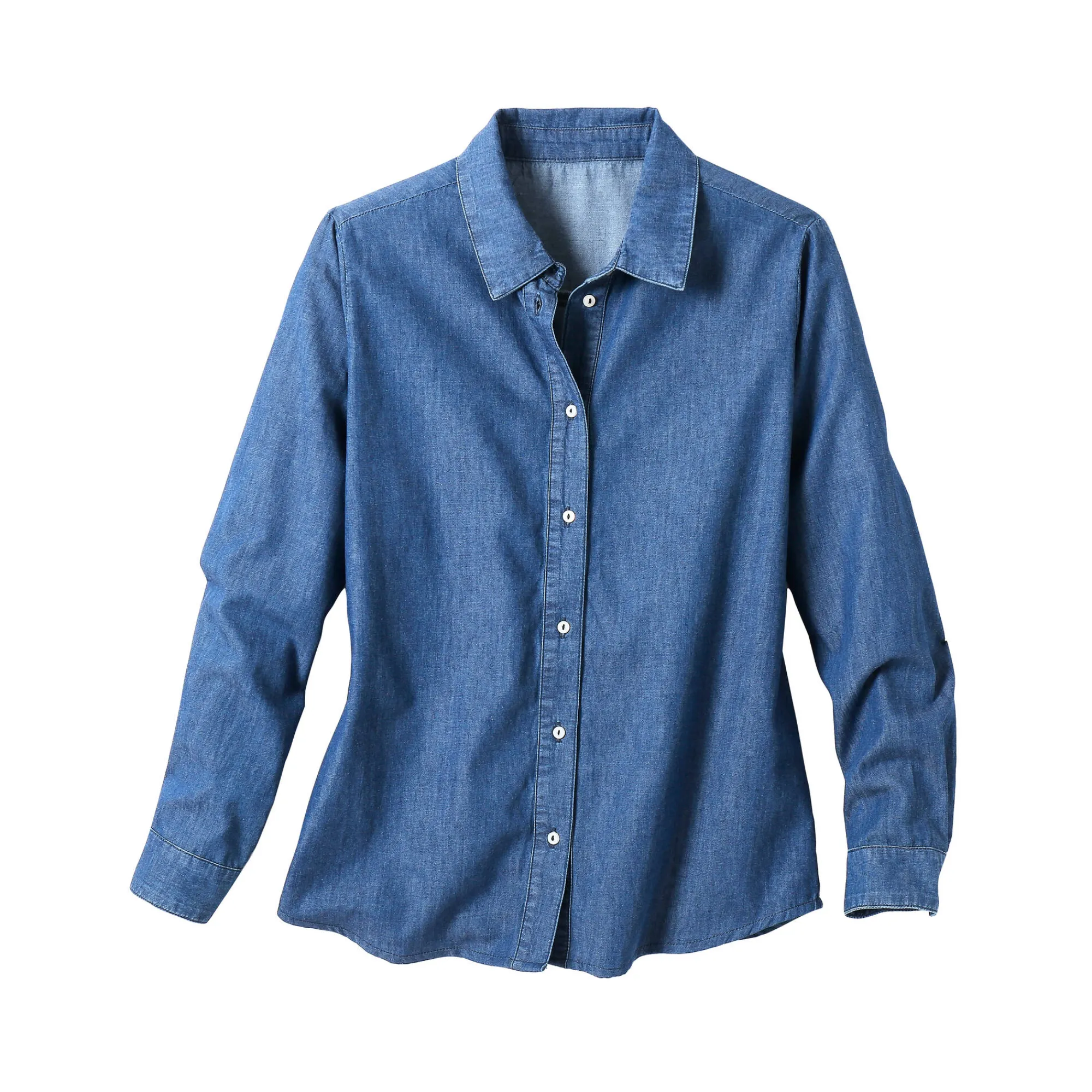 Bloes En Tuniek<Blancheporte Bloes met knoopsluiting in lichte jeans stone