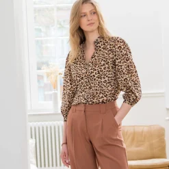 Bloes En Tuniek<Blancheporte Bloes met luipaardprint beige / chocolade
