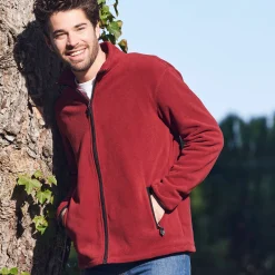 Sweater|Trui En Vest<Blancheporte Blouson in microfleecetricot met rits steenrood