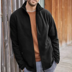 Sweater|Trui En Vest<Blancheporte Blouson in microfleecetricot met rits zwart