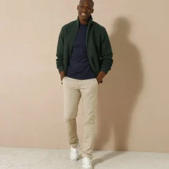 Trui En Vest<Blancheporte Blouson in patentsteek met warme voering dennengroen