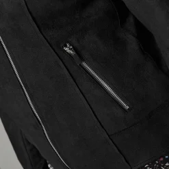 Jas En Mantel<Blancheporte Blouson in suèdine met rits en reverskraag met drukknoopsluiting zwart