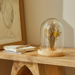 Decoratieartikel<Blancheporte Bol met gedroogde bloemen uniek
