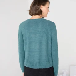 Feestoutfits Dames|Trui En Vest<Blancheporte Bolero in harig tricot met lange mouwen smaragd