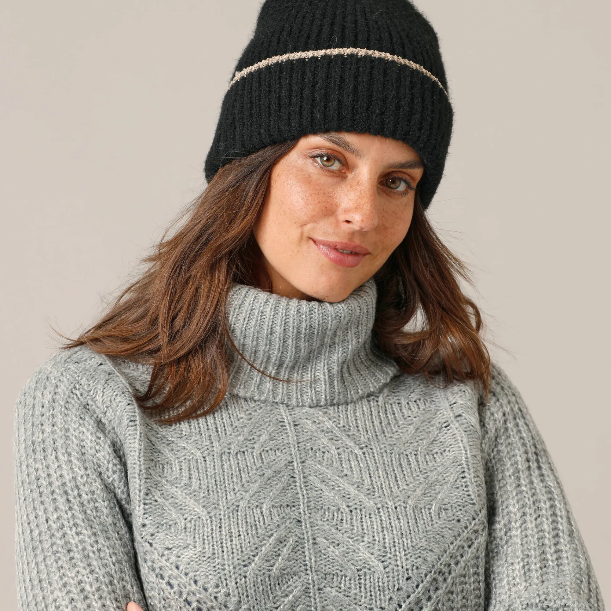 Accessoires En Juwelen<Blancheporte Bonnet détails brillants zwart