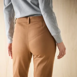 Broek<Blancheporte Bootcut broek, opgestikte zakken karamel