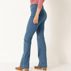 Jeans<Blancheporte Bootcut jeans, opgestikte zakken stone