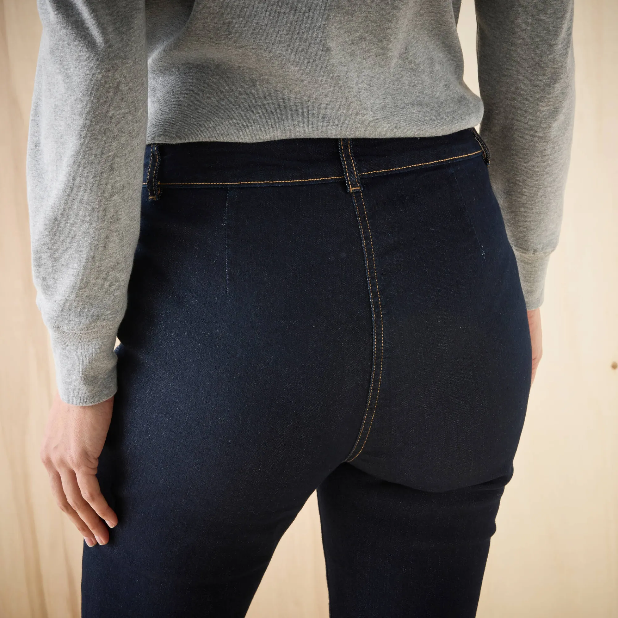 Jeans<Blancheporte Bootcut jeans, opgestikte zakken raw