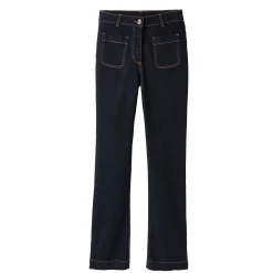 Jeans<Blancheporte Bootcut jeans, opgestikte zakken raw