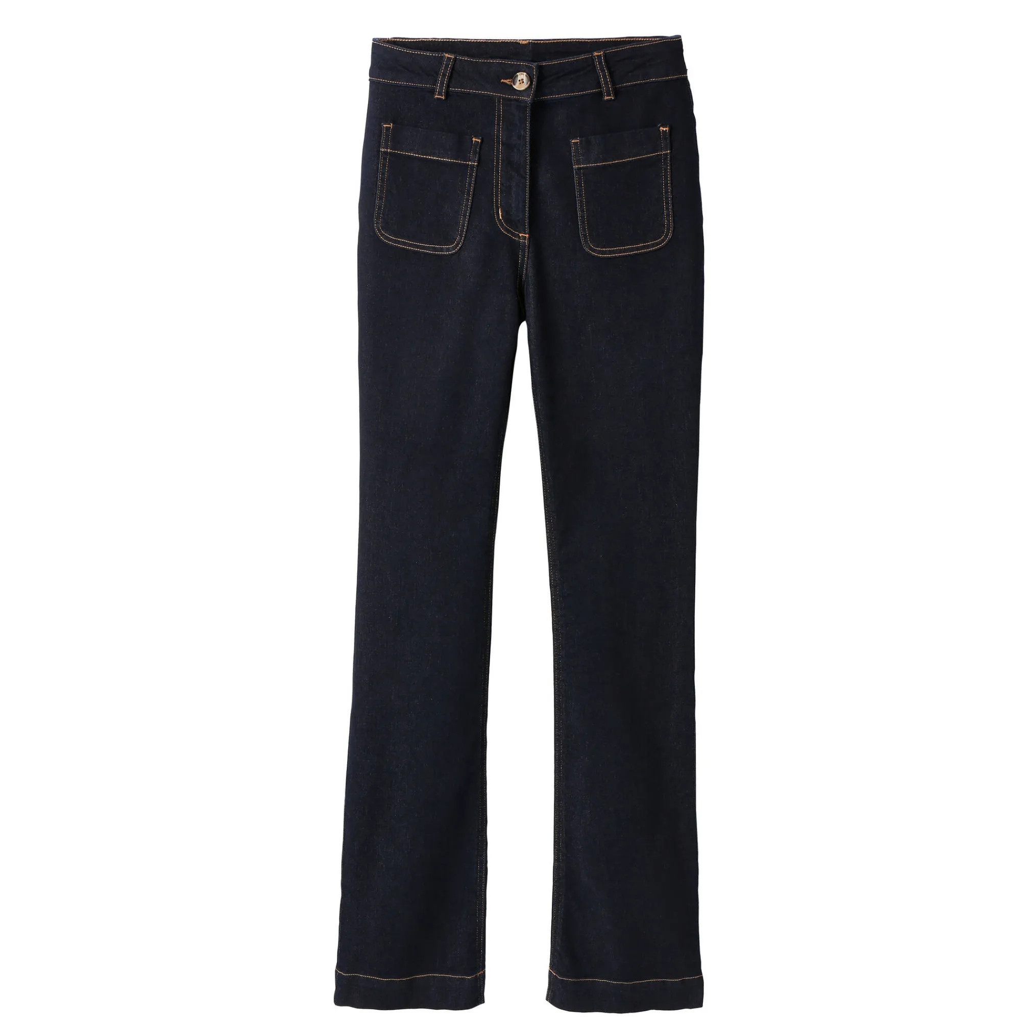 Jeans<Blancheporte Bootcut jeans, opgestikte zakken raw