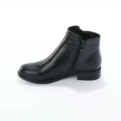 Feestelijke Schoenen|Bottines En Boots<Blancheporte Boots in 2 materialen, rits en sierspijkers zwart