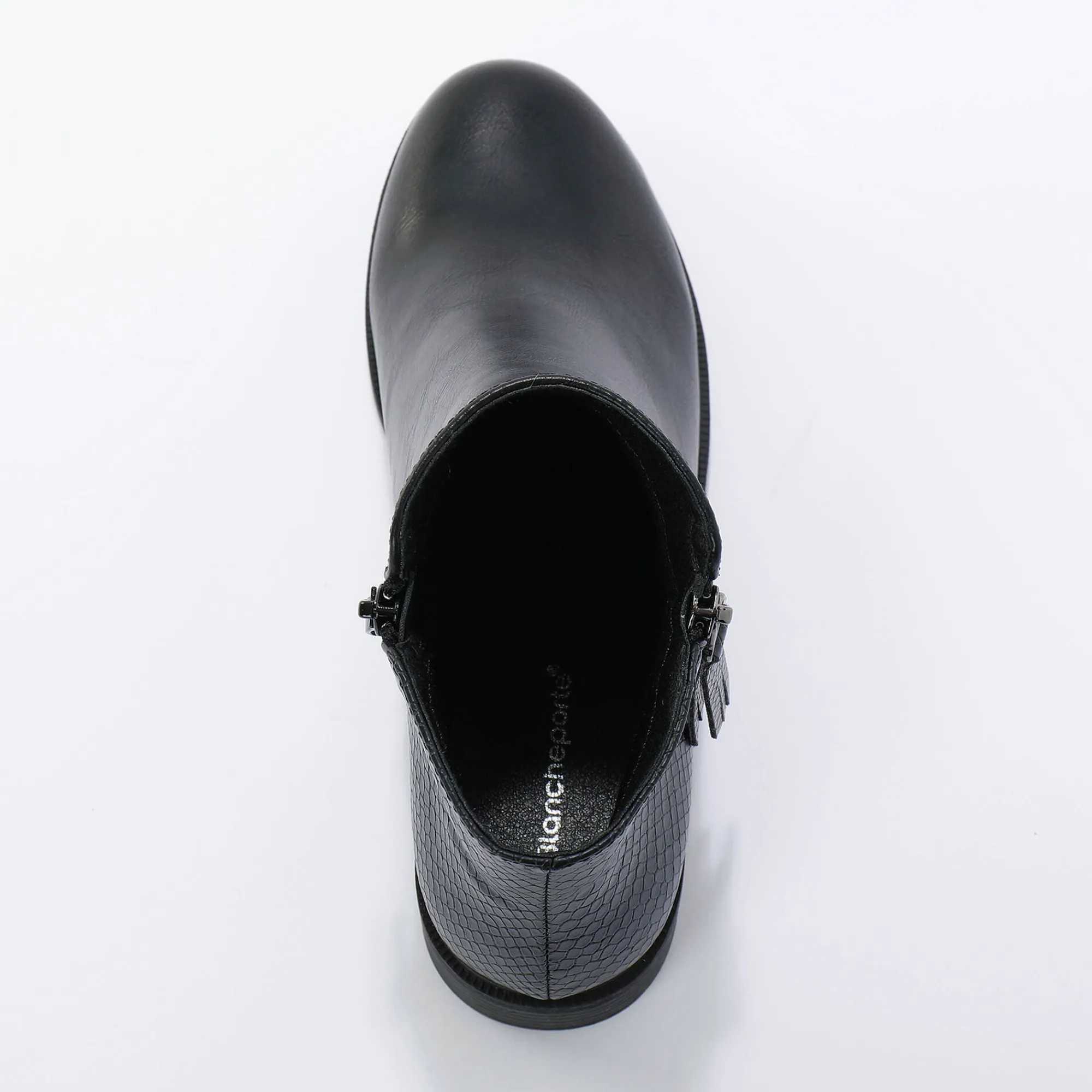 Feestelijke Schoenen|Bottines En Boots<Blancheporte Boots in 2 materialen, rits en sierspijkers zwart