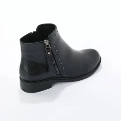 Feestelijke Schoenen|Bottines En Boots<Blancheporte Boots in 2 materialen, rits en sierspijkers zwart