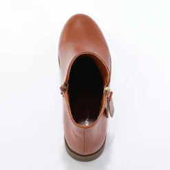 Bottines En Boots|Schoenen<Blancheporte Boots in 2 materialen, rits en sierspijkers karamel