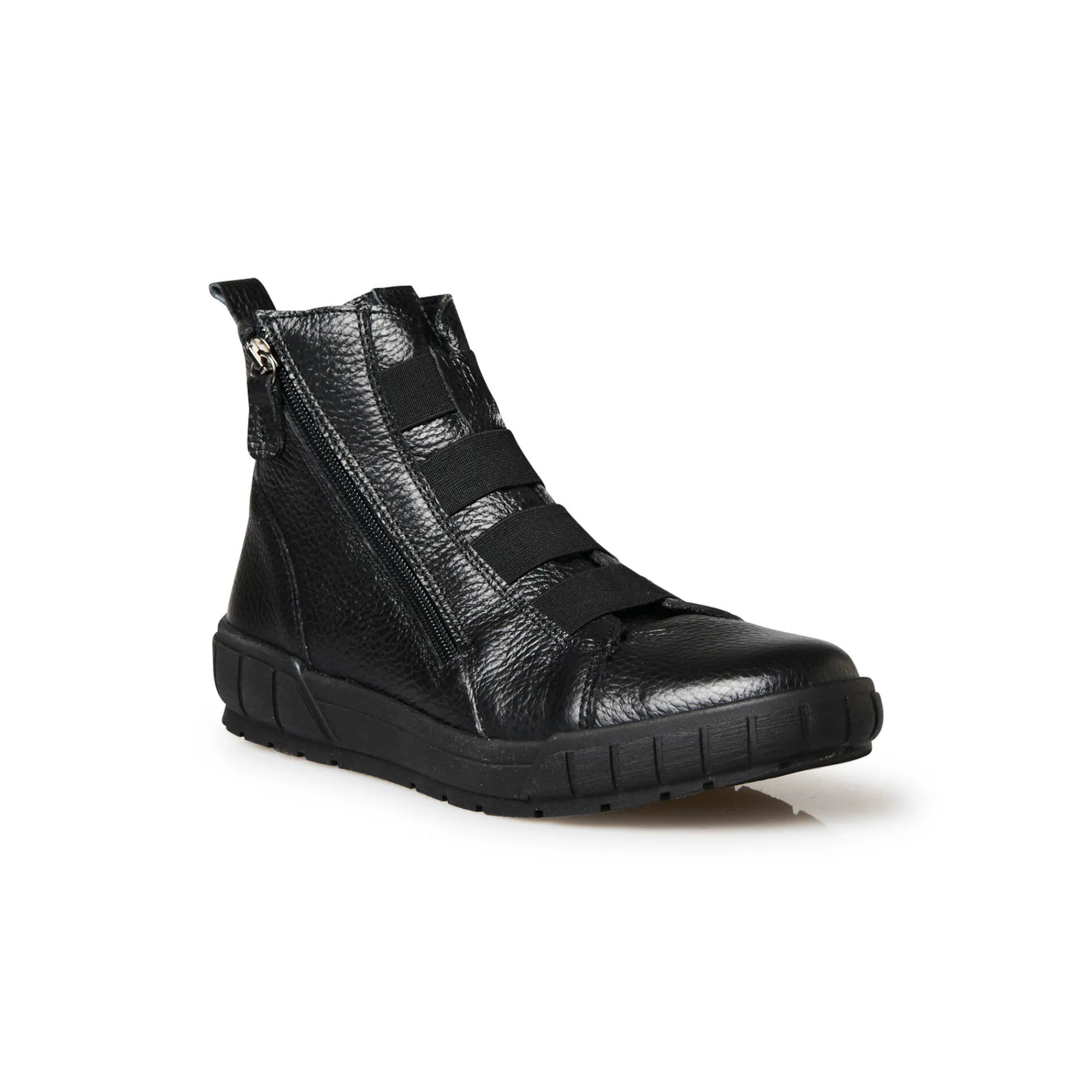 Bottines En Boots|Schoenen<PédiConfort Boots in korrelleer met rekbare veters zwart