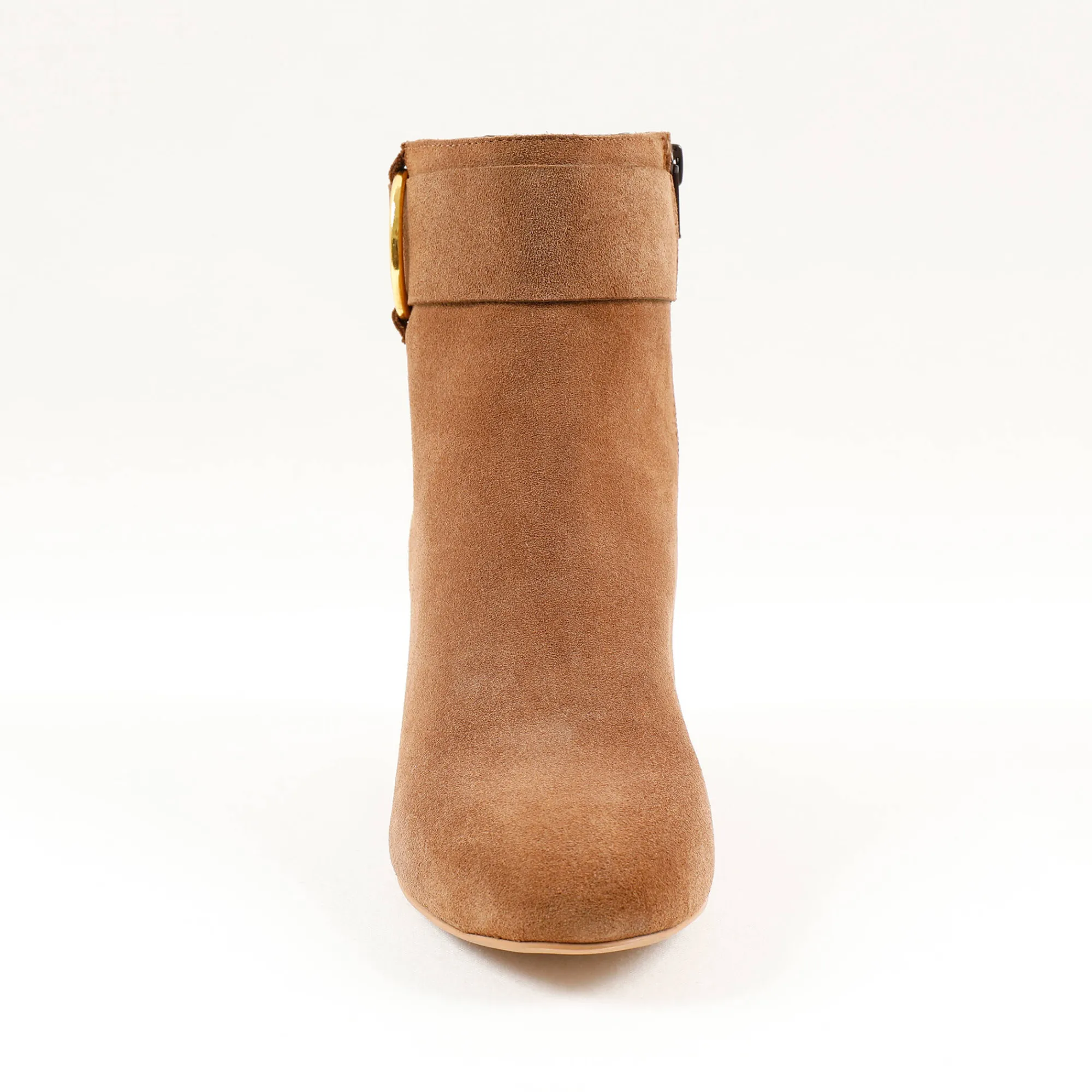 Feestelijke Schoenen|Bottines En Boots<Blancheporte Boots in splitleer met gesp opzij karamel
