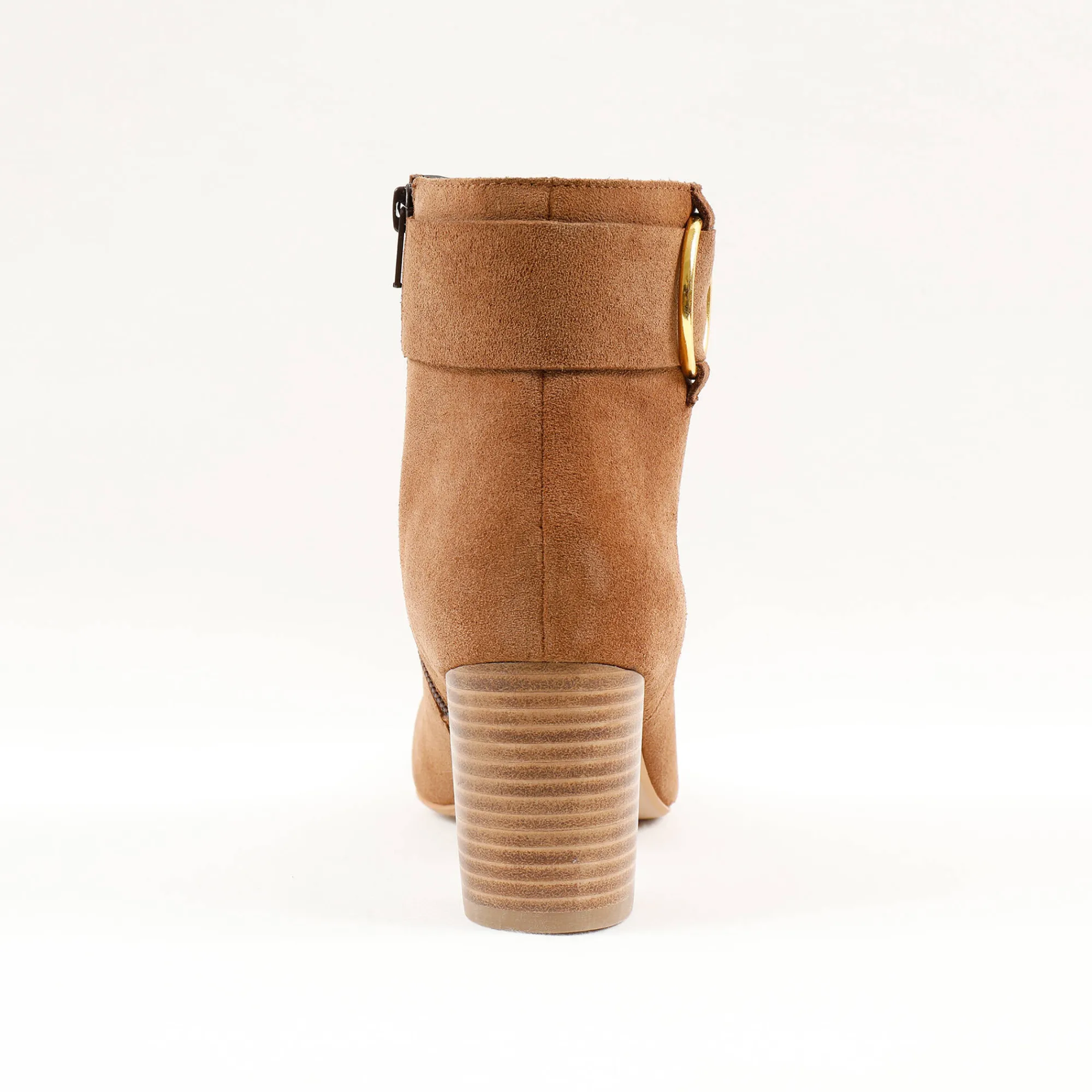 Feestelijke Schoenen|Bottines En Boots<Blancheporte Boots in splitleer met gesp opzij karamel