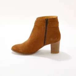 Feestelijke Schoenen|Bottines En Boots<Blancheporte Boots in suèdeleer met hakken karamel