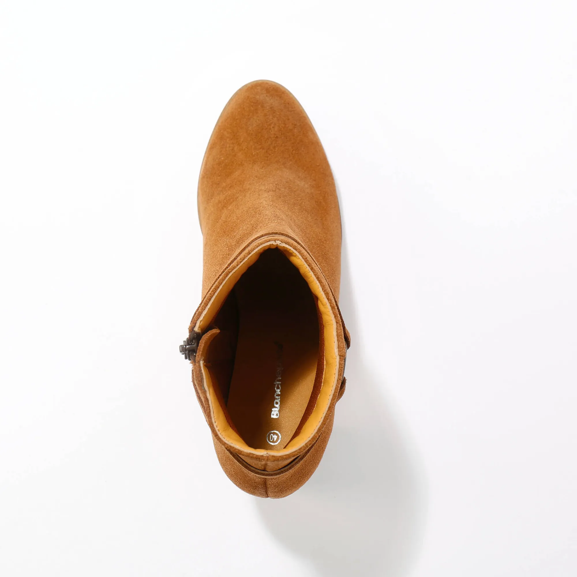 Feestelijke Schoenen|Bottines En Boots<Blancheporte Boots in suèdeleer met hakken karamel