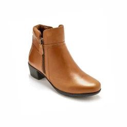 Bottines En Boots|Schoenen<PédiConfort Boots met dubbele rits - comfortabele zool en breedte PÉDICONFORT bruin