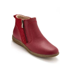 Bottines En Boots|Schoenen<PédiConfort Boots met dubbele rits - verwijderbare comfortzool PÉDICONFORT bordeaux