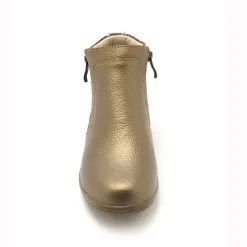 Feestelijke Schoenen|Bottines En Boots<PédiConfort Boots met dubbele rits - verwijderbare comfortzool PÉDICONFORT goudbruin