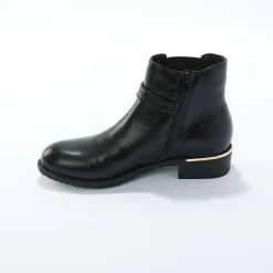 Feestelijke Schoenen|Bottines En Boots<Blancheporte Boots met elastieken en rits, goudkleurige gesp zwart