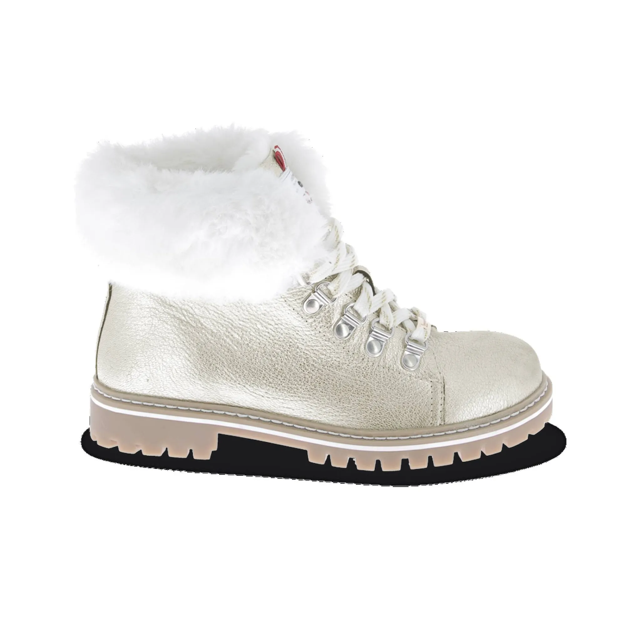 Bottines En Boots|Schoenen<Les Tropeziennes par M. Belarbi Boots met gevoerde rand LACEN goudkleurig