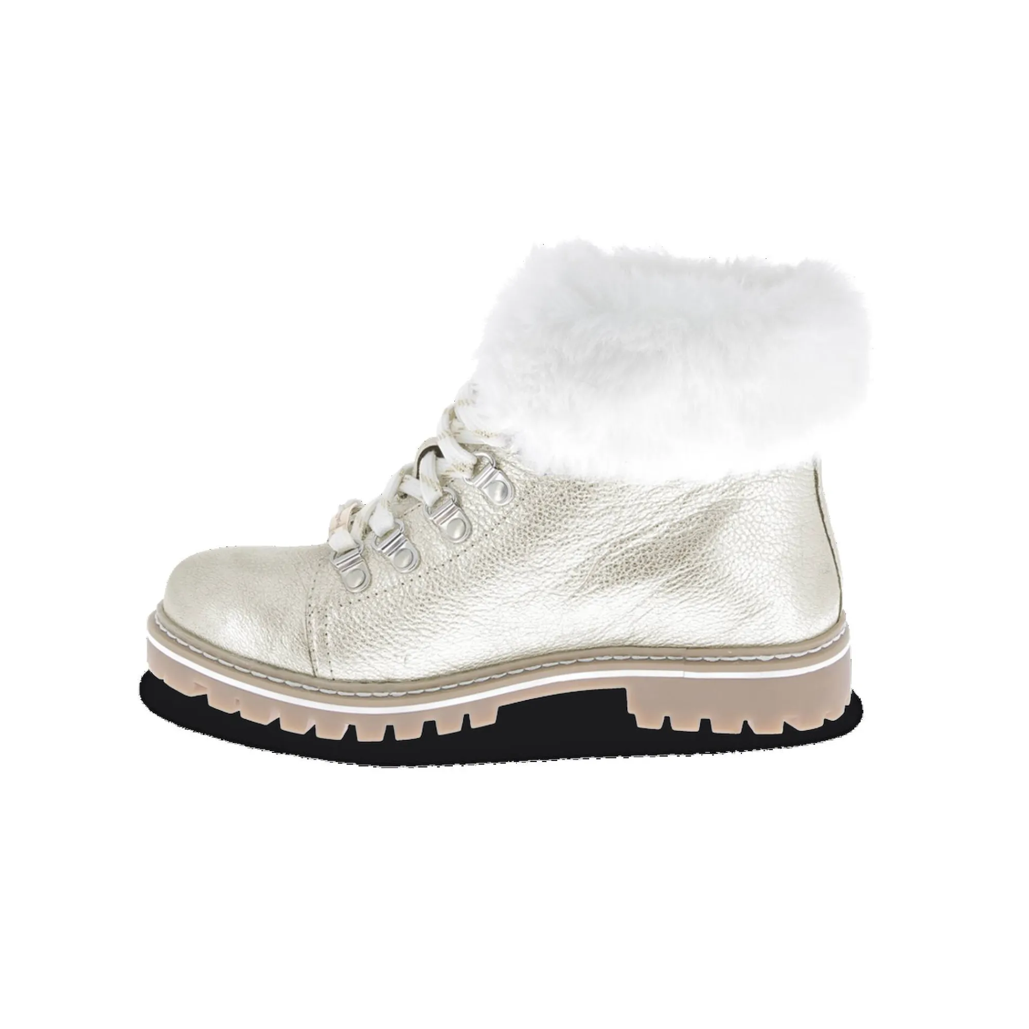 Bottines En Boots|Schoenen<Les Tropeziennes par M. Belarbi Boots met gevoerde rand LACEN goudkleurig