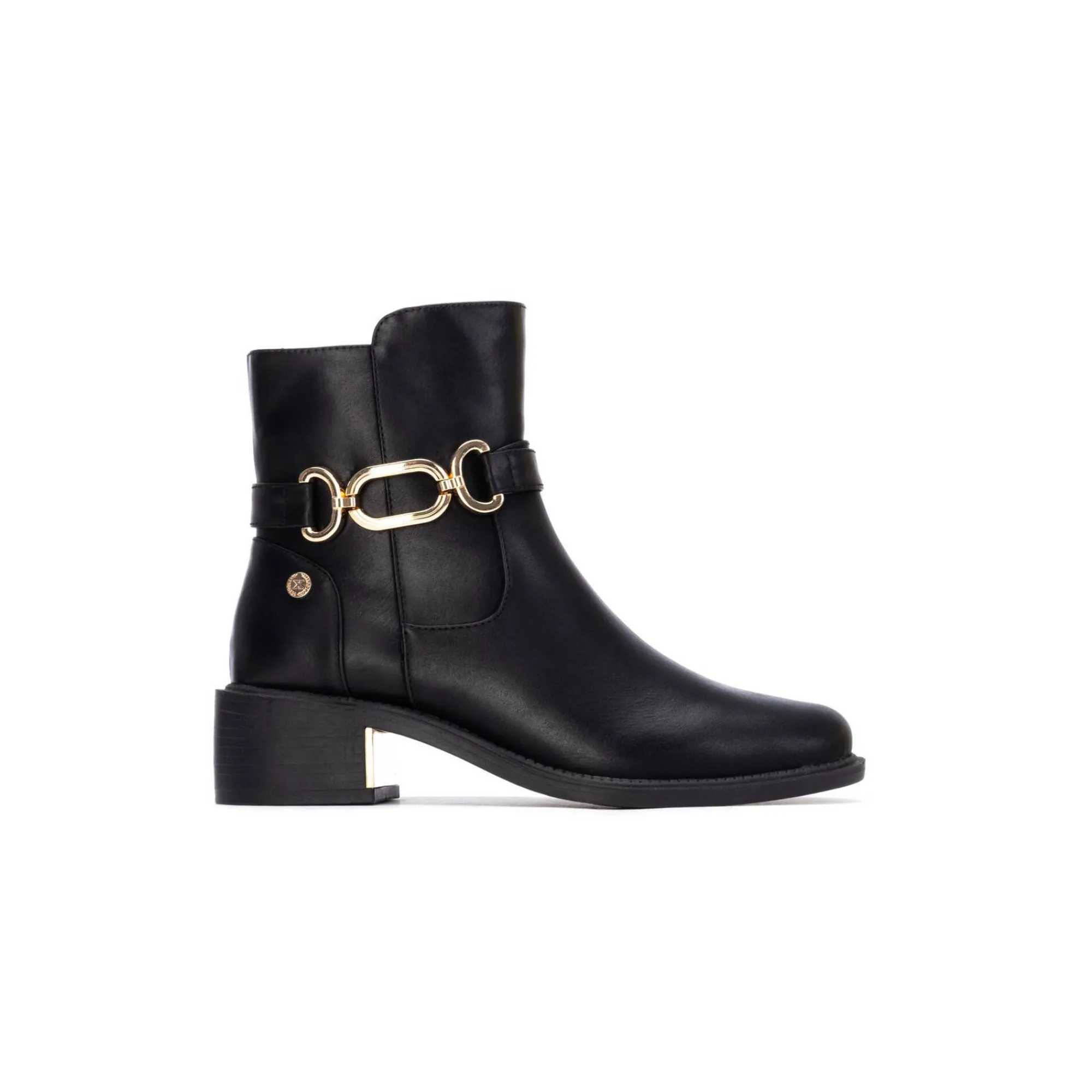 Feestelijke Schoenen|Bottines En Boots<Xti Boots met goudkleurige fantasiegesp zwart