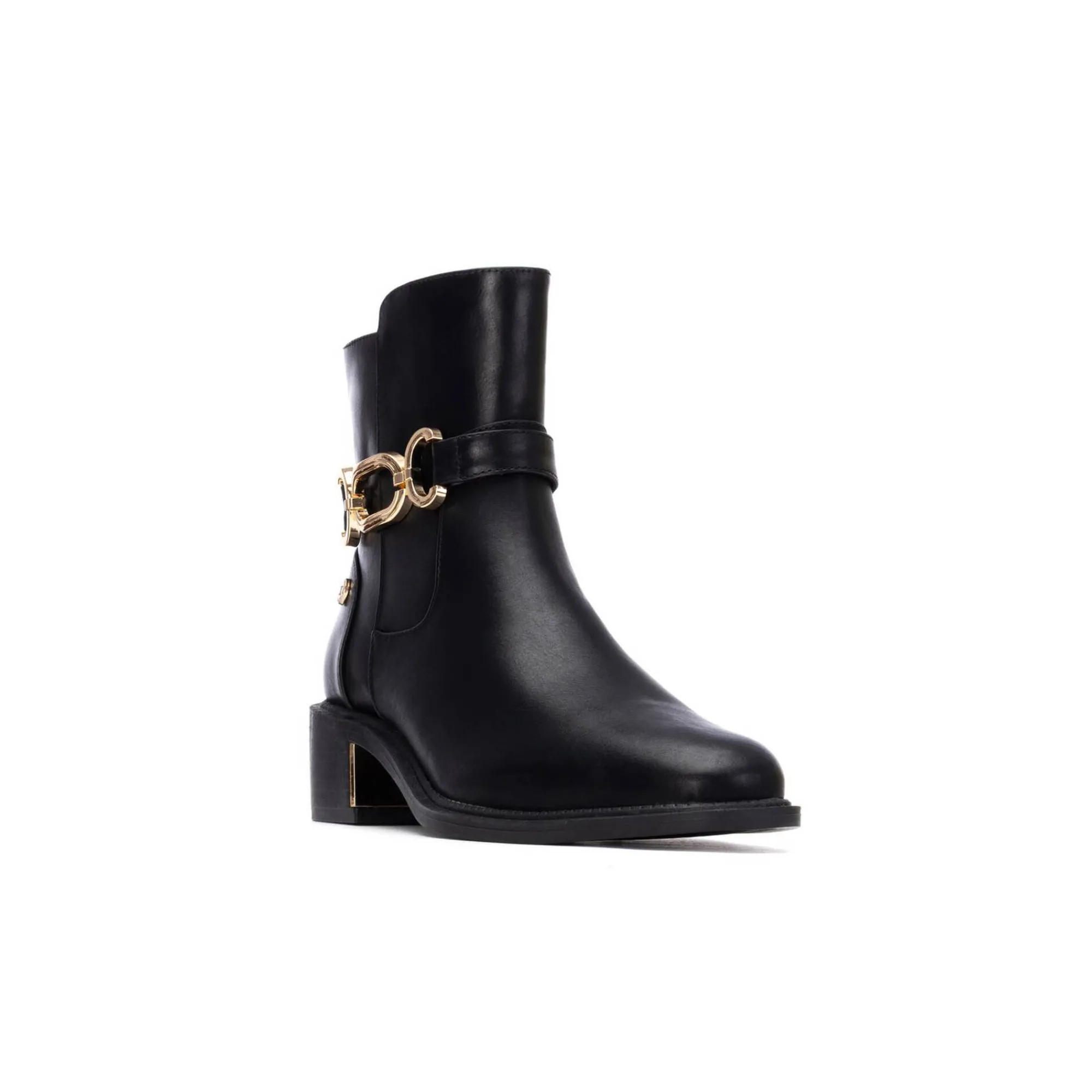 Feestelijke Schoenen|Bottines En Boots<Xti Boots met goudkleurige fantasiegesp zwart