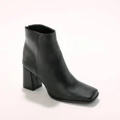 Feestelijke Schoenen|Bottines En Boots<Blancheporte Boots met hak en vierkante neus zwart