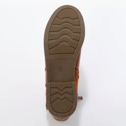 Feestelijke Schoenen|Bottines En Boots<Blancheporte Boots met rits, riempjes en fantasiegespen karamel