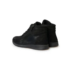 Bottines En Boots|Schoenen<PédiConfort Boots met ritsen in leer en stretchstof zwart